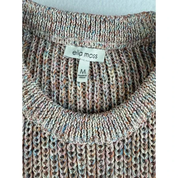 Ella Moss Knit Sleeveless Sweater Dress Multi Color Size Medium - Picture 3 of 9